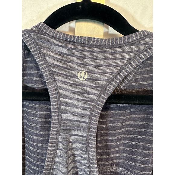 LULULEMON Swiftly Tech Tank Top Small Training Gym Yoga Run Gray Womens 8 D16 - Picture 3 of 4